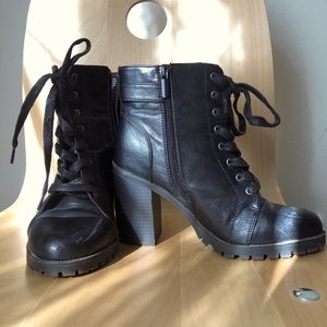 Heeled Combat Bootie
